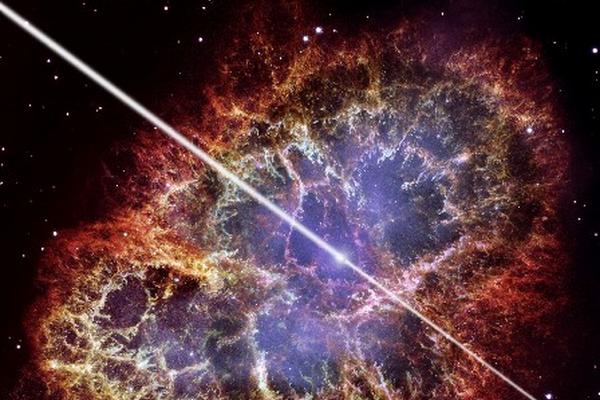 Pulsar del cangrejo. (Foto Prensa Libre: AFP / David A. Aguilar / NASA)