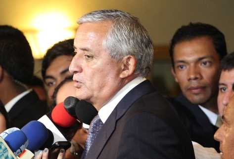 Presidente Otto Pérez Molina. (Foto Prensa Libre: Archivo)