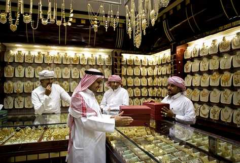 Joyería de oro en Dubai. (Foto Prensa Libre: AP)