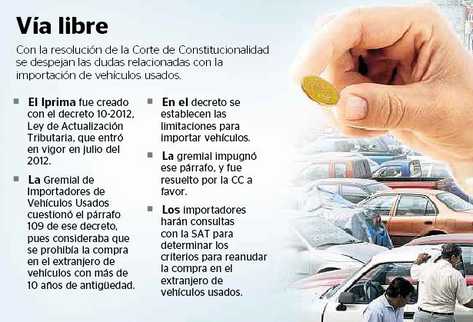 Medida permite la compra de vehículos de más de 10 años.