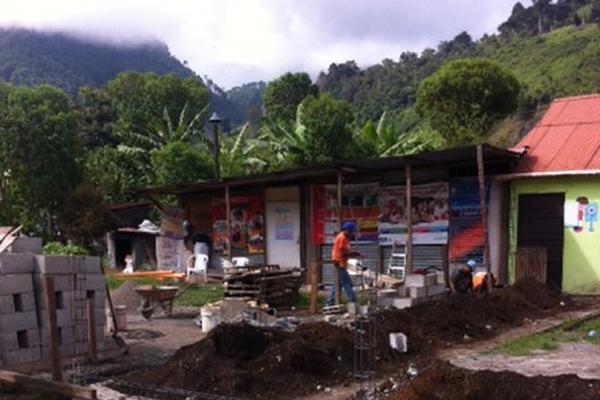 Trabajos de mejoras  en la URN, en Purulhá.
