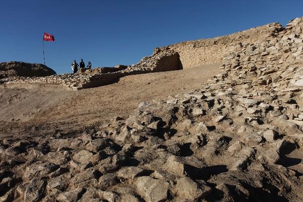Estas reliquias fueron halladas en las ruinas de Shimao. (Foto Prensa Libre: AFP)
