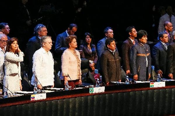 mandatarios asistentes  a Cumbre de Celac en La Habana, Cuba. (Foto Prensa Libre: EFE)