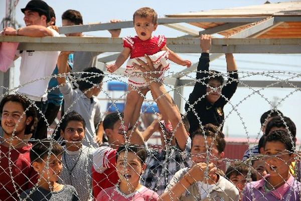 Campo de refugiados siros en Kahramanmaras, Turquía. (Foto Prensa Libre:AFP)