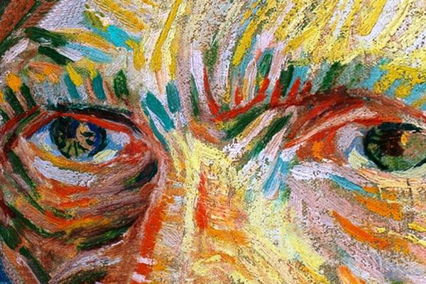 Detalle de <em>Autorretrato</em>; (1887) de Vincent van Gogh. (Foto Prensa Libre: EFE)