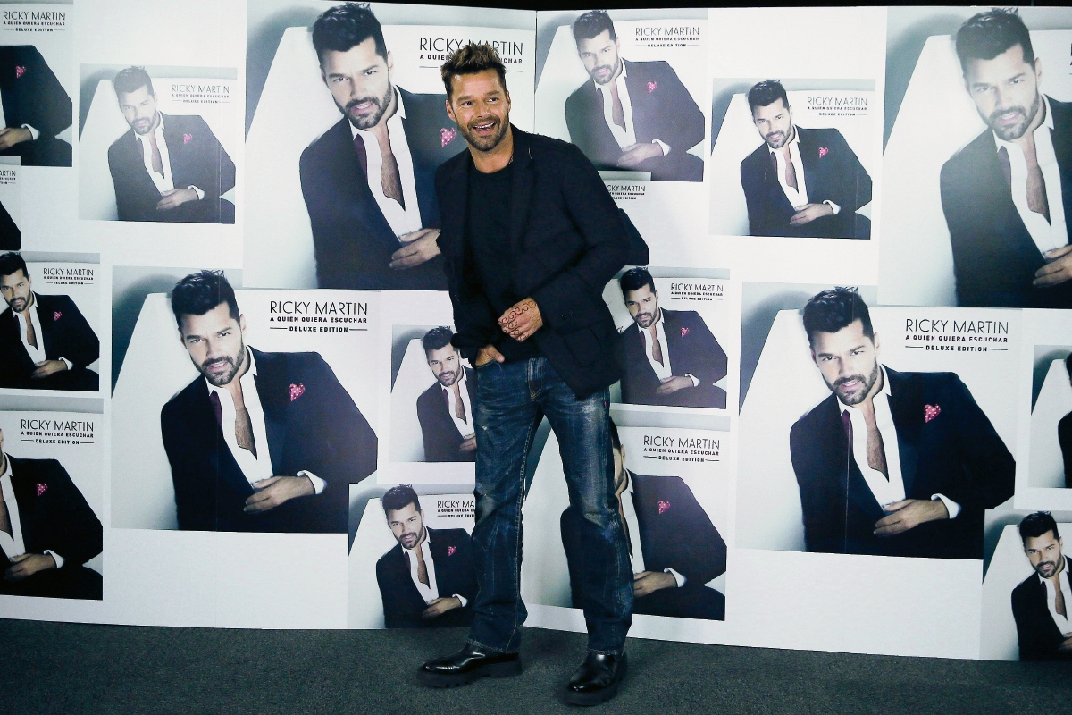 El cantante puertorriqueño Ricky Martin durante la entrevista en España. (Foto Prensa Libre: EFE)