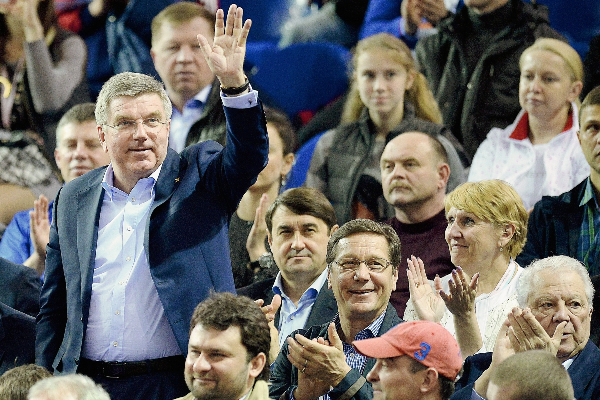 El presidente del Comité Olímpico Internacional, Thomas Bach fue duramente criticado. (Foto Prensa Libre: AFP)