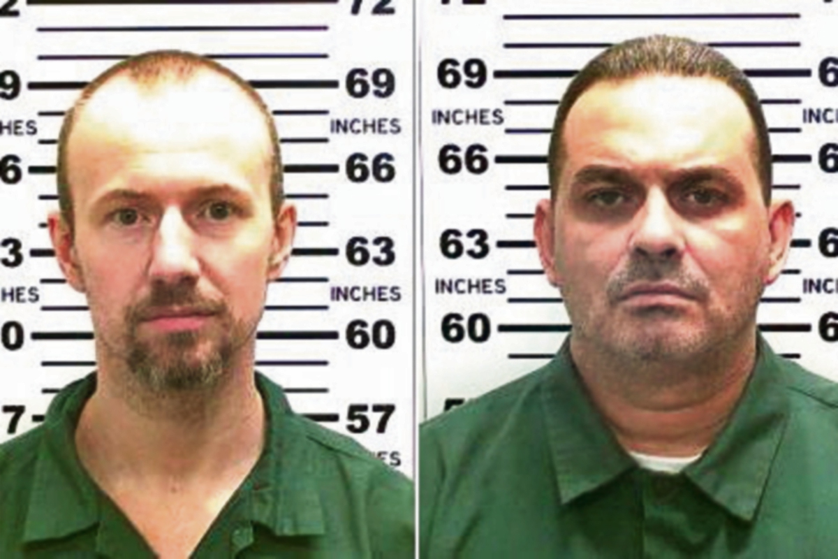 David Sweat y Richard Matt se escaparon del penal de Clinton, cerca de la frontera con Canadá, la noche del 5 al 6 de junio recién pasado,(Foto Prensa Libre:AP).
