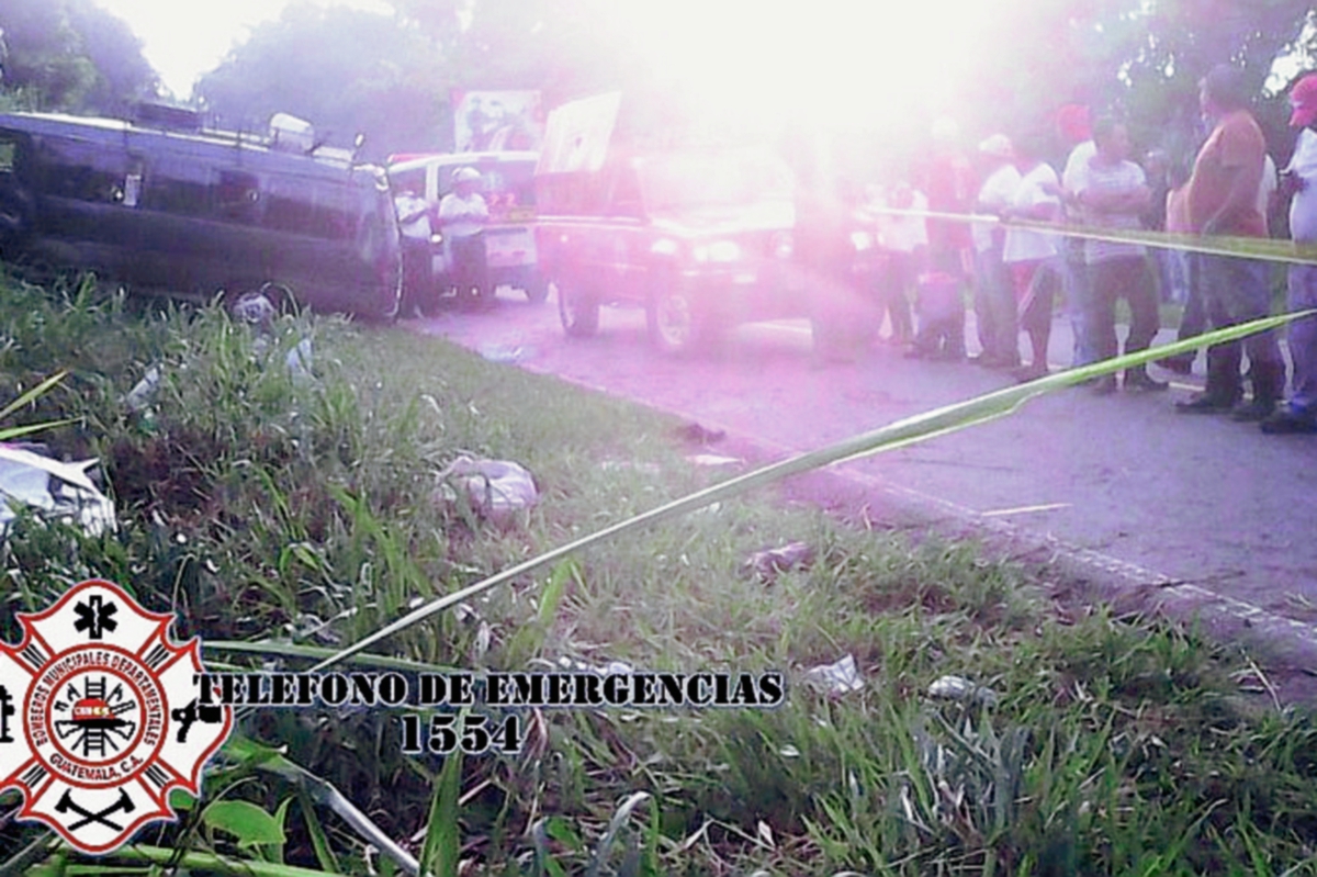 Lugar del accidente en el km 178 de la ruta entre Patulul, Suchitepéquez, y San Lucas Tolimán, Sololá (Foto Prensa Libre: CBM)