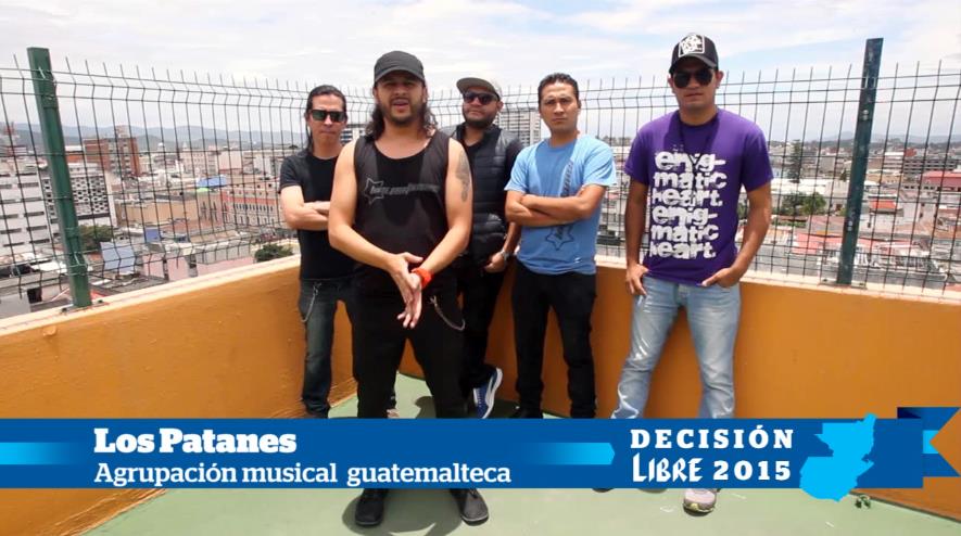 Pepe Mejía, Erick Bécker, Juan David, Marvin Alvarado y Argenis Orellana, integran el grupo Los Patanes. (Foto Prensa Libre: Keneth Cruz)