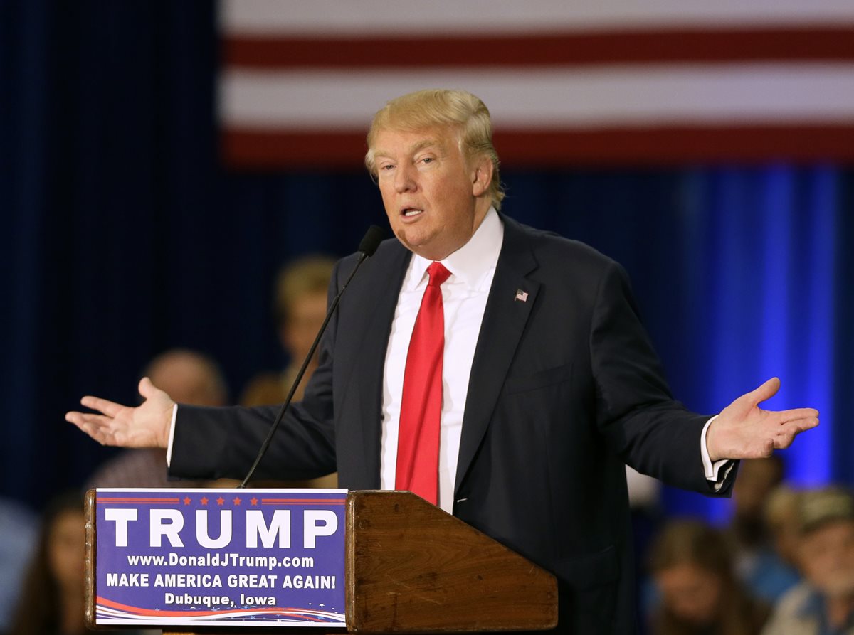 Donald Trump busca la presidencia de los Estados Unidos. (Foto Prensa Libre: AP)