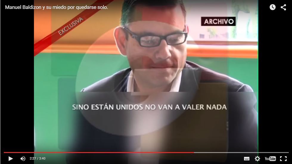 El canal Guatevisión filtró un audio de Manuel Baldizón. (Foto Prensa Libre: Youtube)