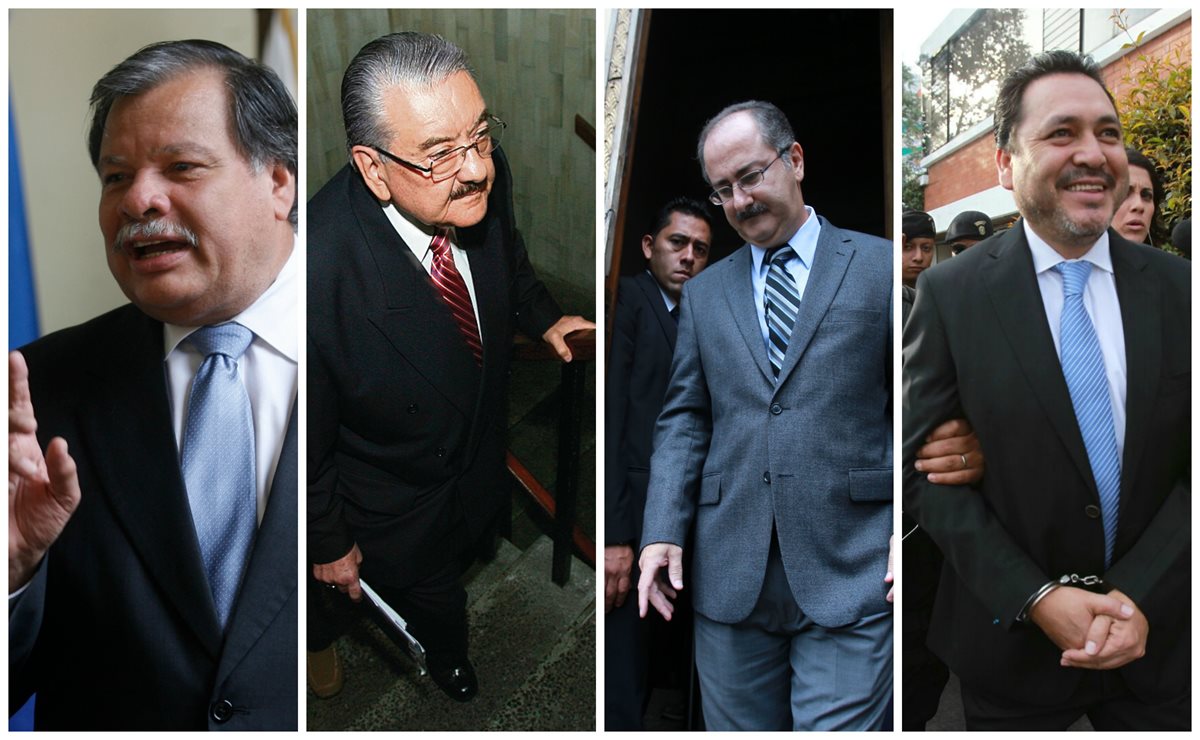 Expresidentes del Congreso que dejaron su carrera política por escándalos de corrupción y tráfico de influencias. (Foto Prensa Libre: Hemeroteca PL)