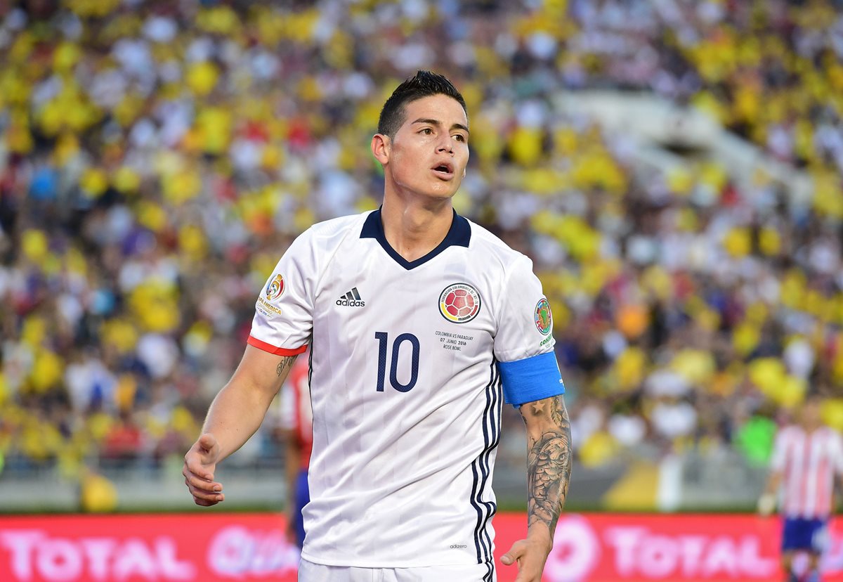 El volante James Rodríguez es el capitán y máximo referente de la Selección de Colombia. (Foto Prensa Libre: AFP)