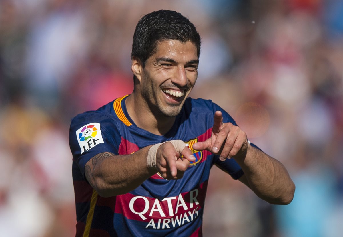 Suárez rompió todos los récords de goles en La Liga española. (Foto Prensa Libre: AP)