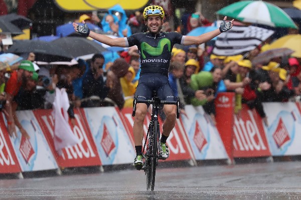 El ciclista español Ion Izaguirre ganó la penúltima etapa del Tour de Francia. (Foto Prensa Libre: AFP)