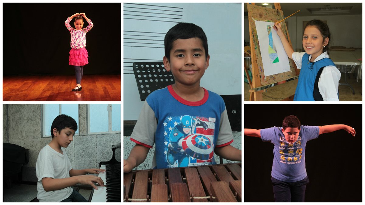 El talento de estos niños impresiona. (Foto Prensa Libre: Ángel Elías)
