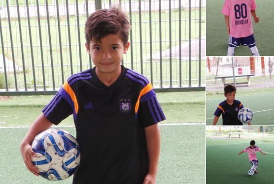 Rayane Bounida, de 10 años, es una de las figuras del Anderlecht. (Fotos redes sociales).