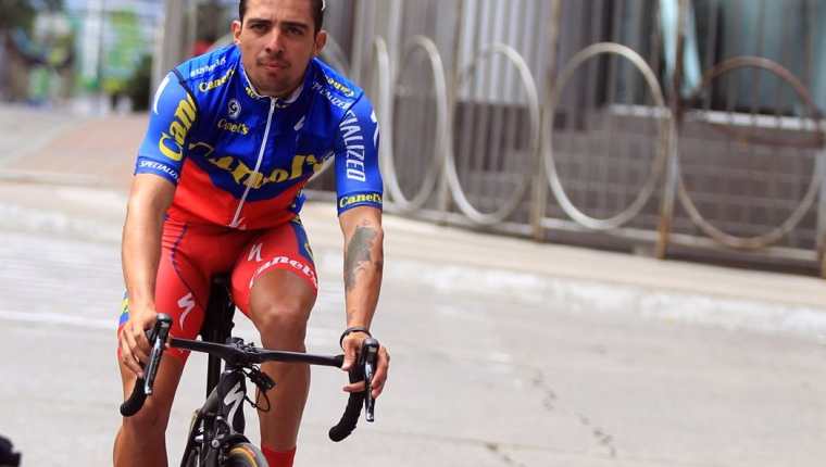 El costarricense Román Villalobos, campeón de la Vuelta a Guatemala del 2015, ahora participará con Canel´s Turbo de México. (Foto Prensa Libre: Carlos Vicente)