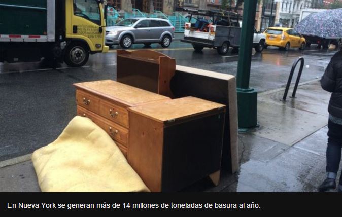 La basura de Nueva York muestra la cultura de derroche de EE.UU.