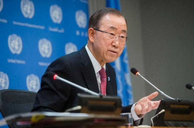 Ban Ki-moon, exsecretario general de la ONU. (Foto Prensa Libre: EFE)