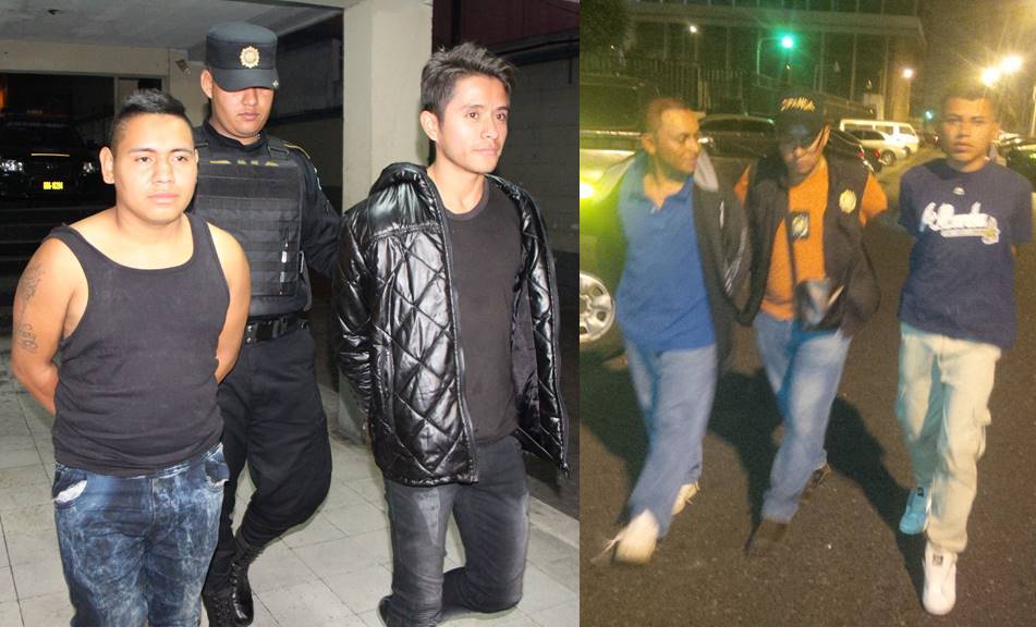 Capturados en Mixco y la zona 18 de la capital portaban municiones con las que atacarían a las fuerzas de seguridad. (Foto Prensa Libre: PNC)