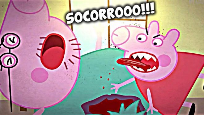 "Peppa la cerdita" se transforma en "Pepa la cerda" en algunos videos, protagonizando escenas obscenas y usando lenguaje soez. (Foto YouTube)