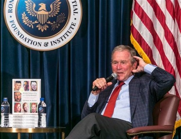 George W. Bush, expresidente de Estados Unidos. (Foto Prensa Libre: AP)