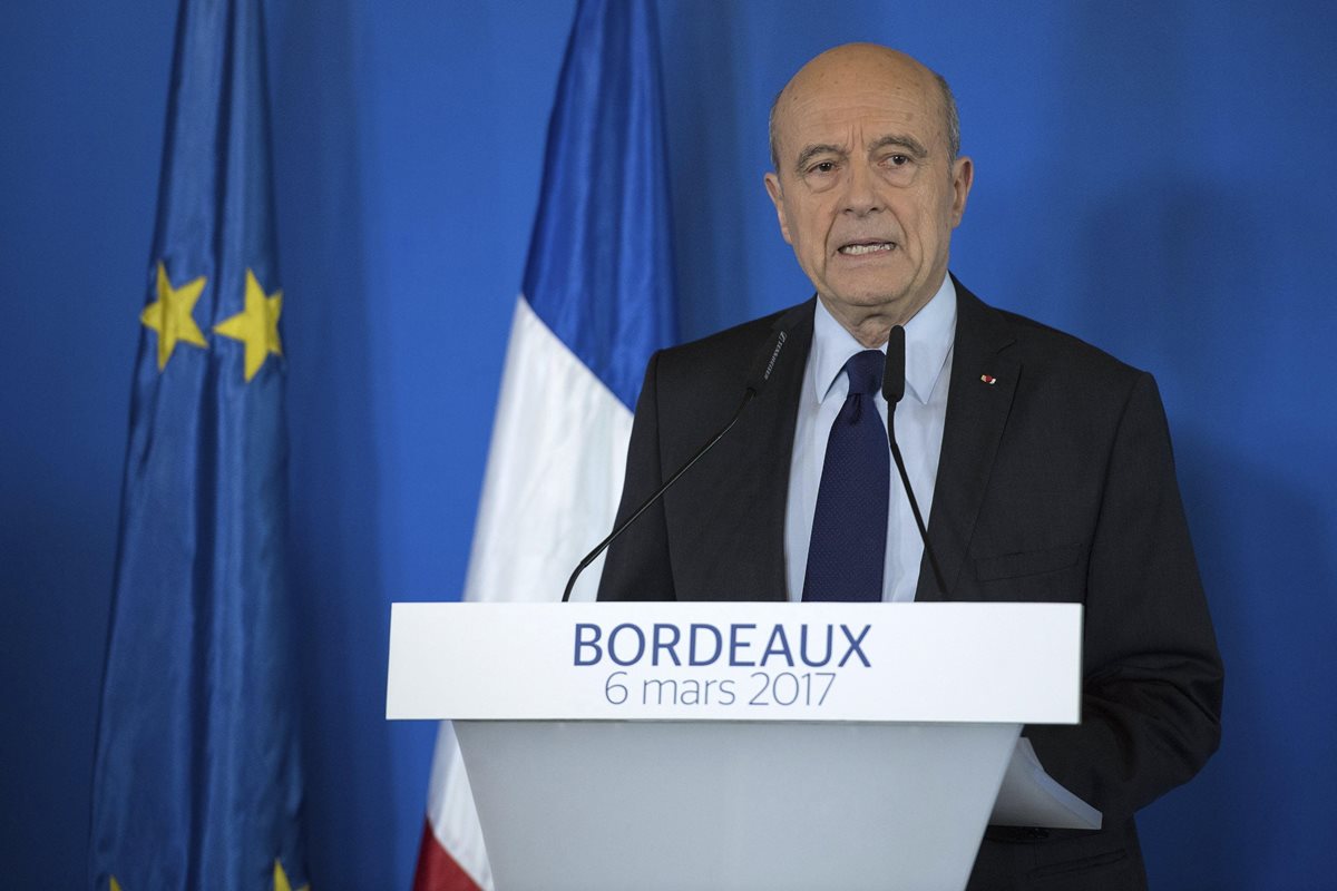 Exprimer ministro Alain Juppé dice que no será candidato a la presidencia francesa