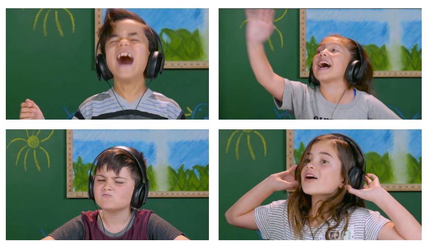 Niños reaccionan al escuchar la música de de Guns N' Roses. (Foto Prensa Libre: YouTube/FBE)
