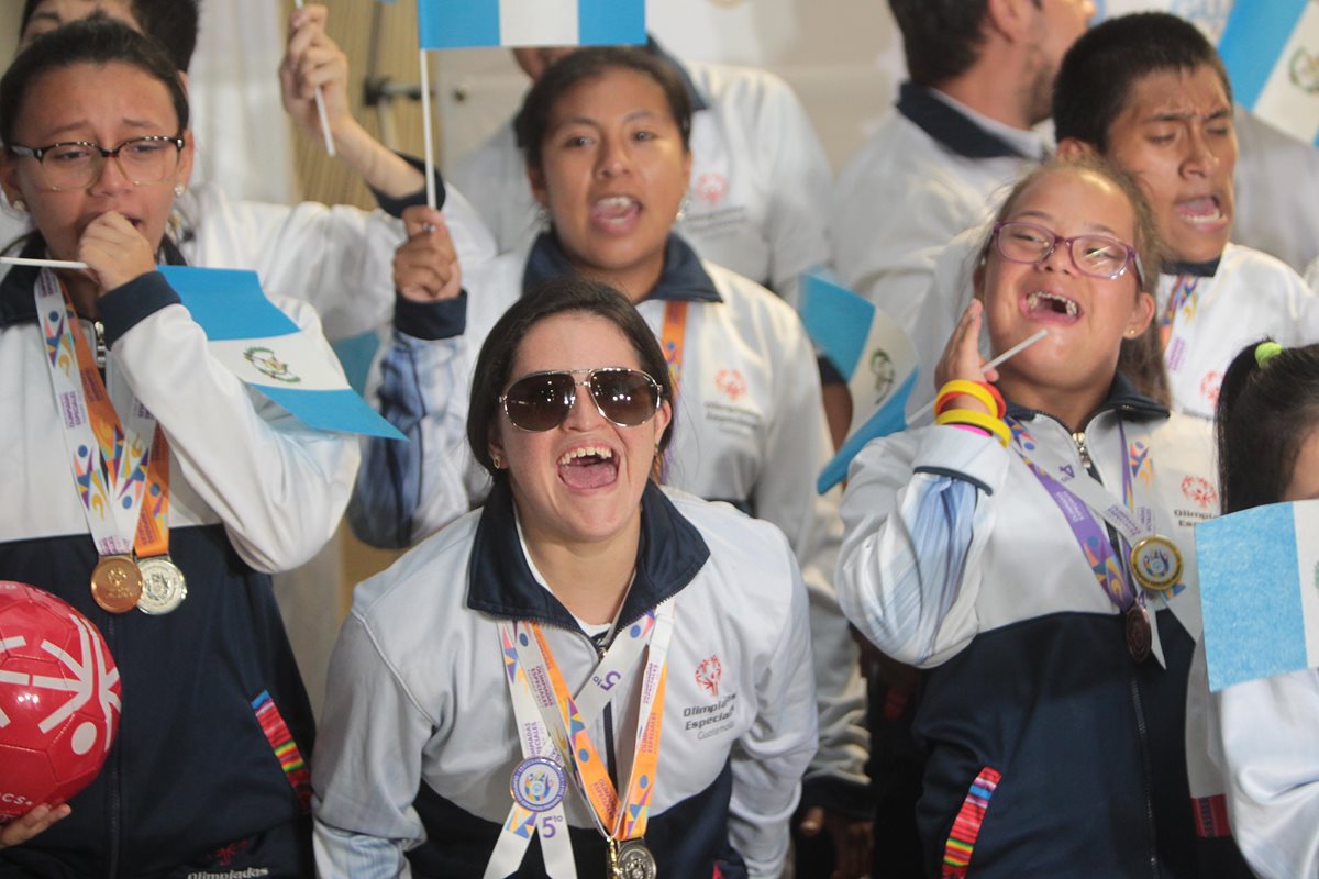 37 medallas consiguieron los atletas de Olimpiadas Especiales que representaron a Guatemala en Panamá. (Foto Prensa Libre: Norvin Mendoza).