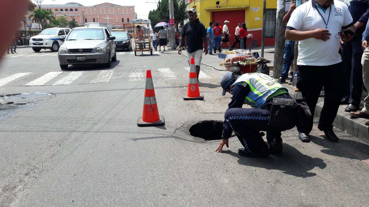 Hundimiento en Villa Nueva