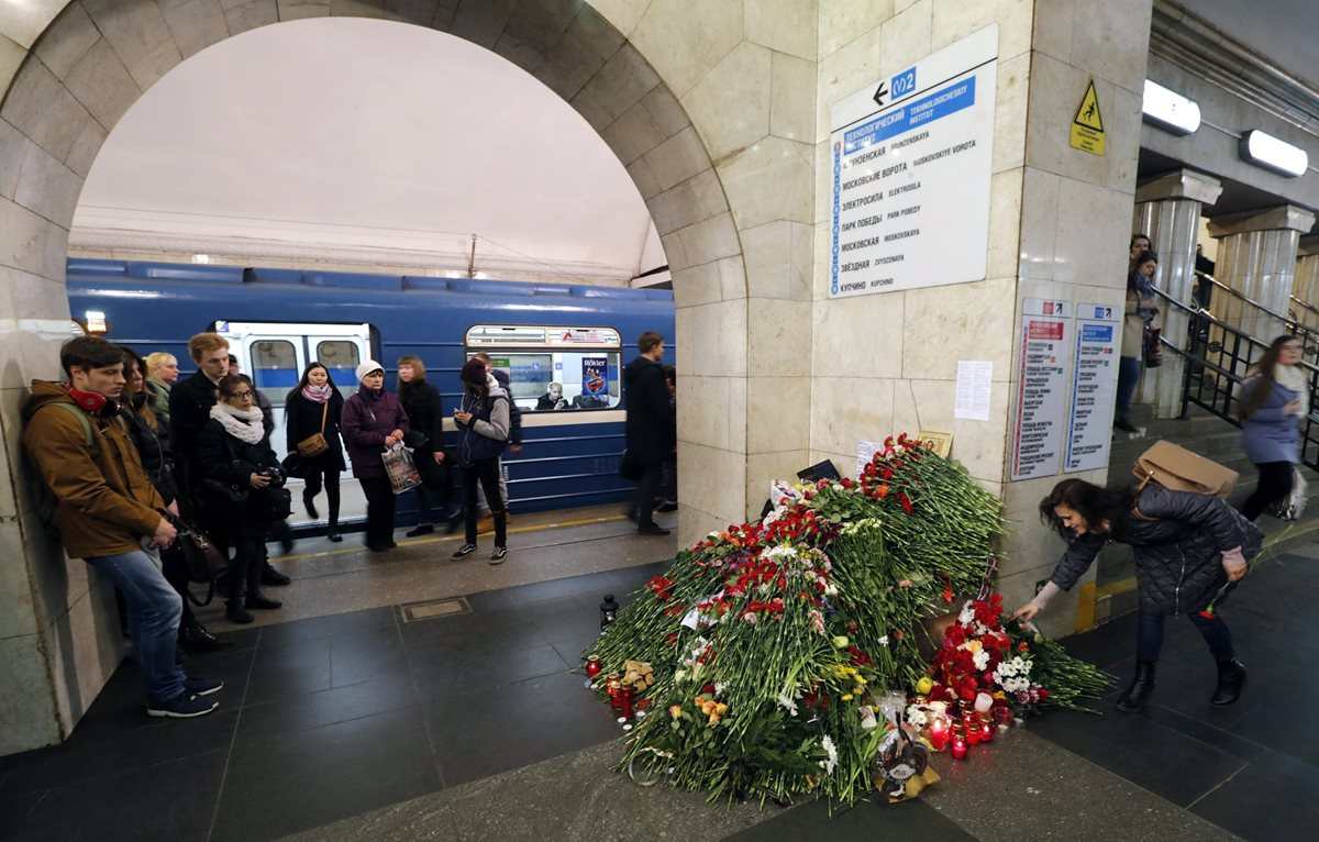 Detienen en Rusia a posibles cómplices de atentado en San Petersburgo