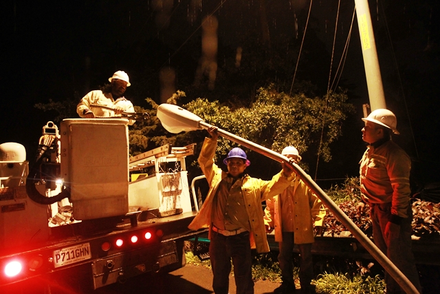 La iluminación podría ayudar en la prevención de accidentes. (Foto Prensa Libre: Estuardo Paredes)