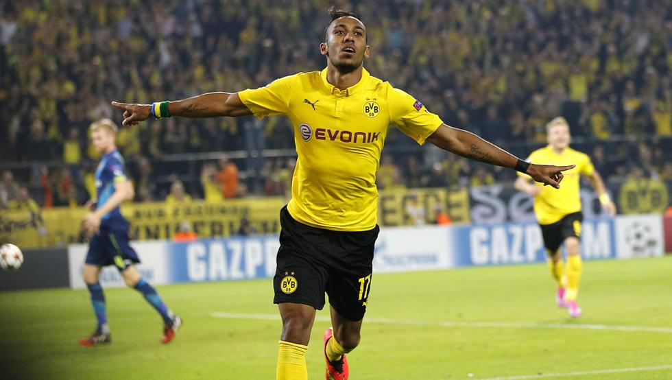 El Borussia Dortmund ha puesto en venta el gabonés Pierre Emerick Aubameyang por €70 millones. (Foto Prensa Libre: AP)