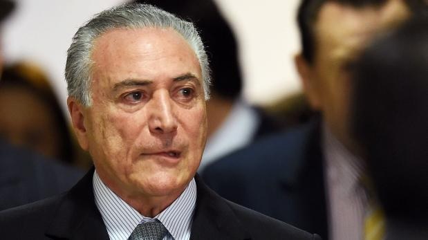 Michel Temer, presidente de Brasil. Foto Prensa Libre: AFP.