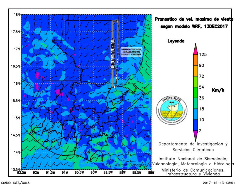 Se prevén fuertes ráfagas de viento