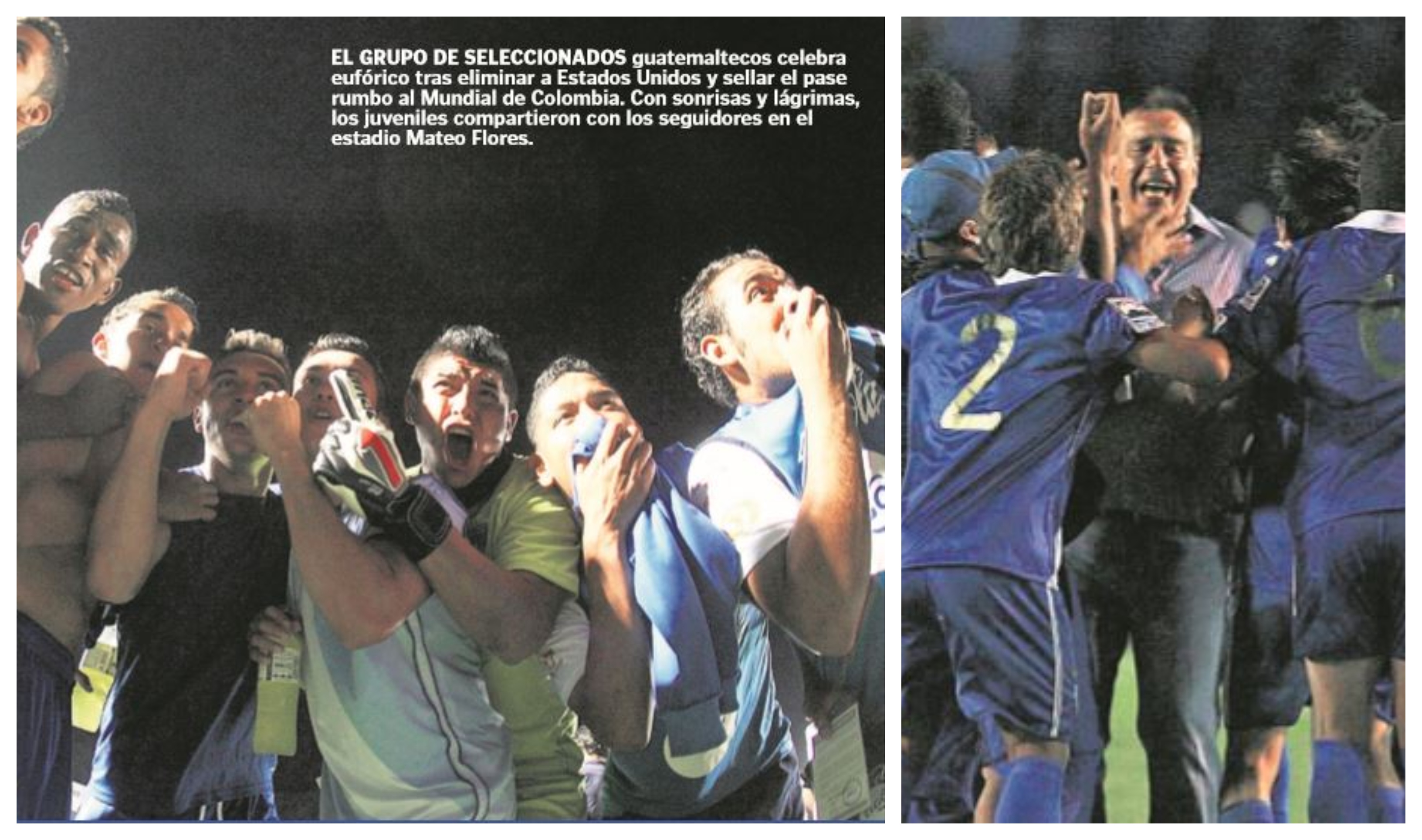 Guatemala vivió una gran fiesta al clasificar a la Copa del Mundo Sub 20 de Colombia. (Foto Hemeroteca PL).