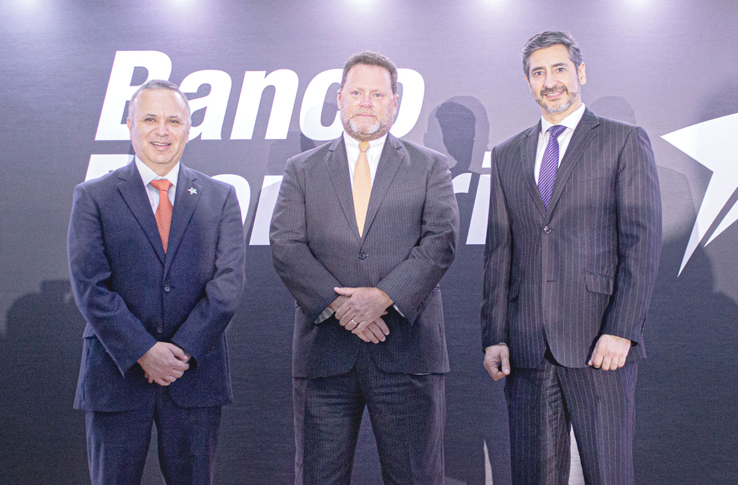 Edgar Bran, gerente general de Banco Promerica Guatemala; Ramiro Ortiz Gurdián, director ejecutivo de Grupo Promerica; Francisco Gallegos,  coordinador de Banca PYME.