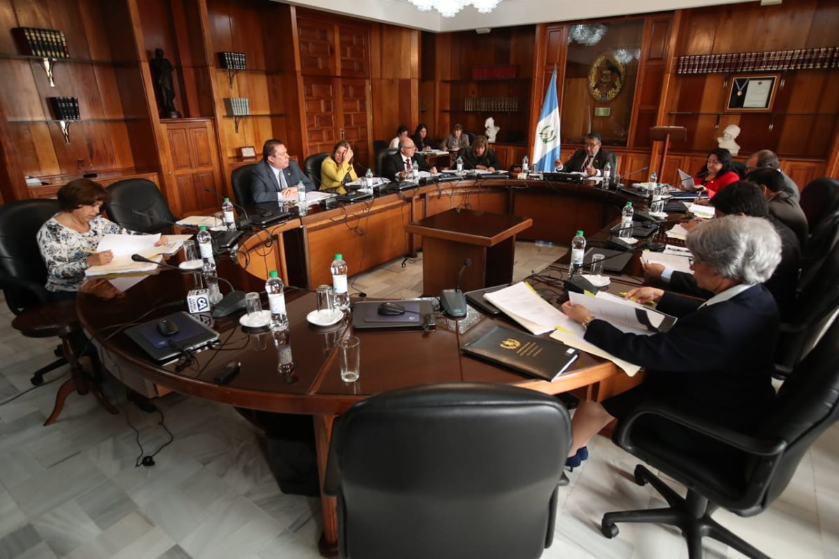 Los magistrados de la CSJ, eligieron a quien sustiruirá a Consuelo Porras como magistrada suplente en la Corte de Constitucionalidad. (Foto Prensa Libre: Paulo Raquec)