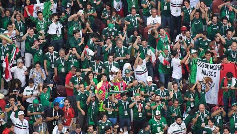 Tradicional grito de la afición mexicana fue el motivo por el cual fue multada la selección Tricolor. (Foto Prensa Libre: AFP)