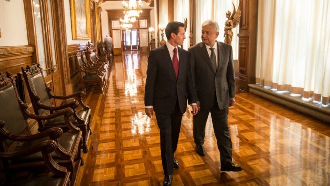 La transición entre el presidente Enrique Peña Nieto y Andrés Manuel López Obrador es "inédita". (Foto: Presidencia de México)