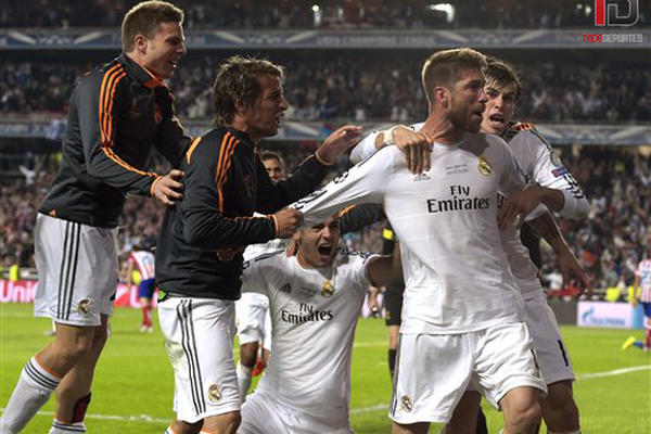 El Real Madrid vence 4-1 al Atlético de Madrid en tiempos extras y conquista la Liga de Campeones de Europa. (Foto Prensa Libre: AP)