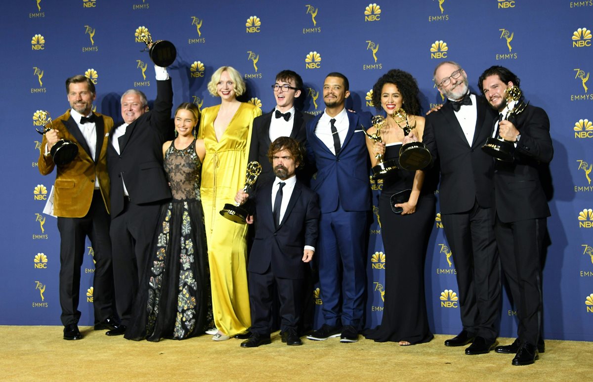 El elenco de Game of Thrones (Foto Prensa Libre: AFP).