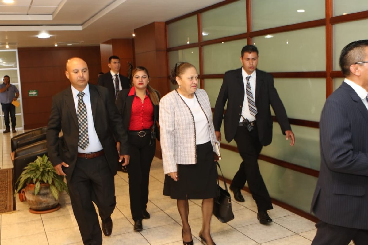 La fiscal general María Consuelo Porras previo a su toma de posesión. (Foto Prensa Libre: Esbin García)