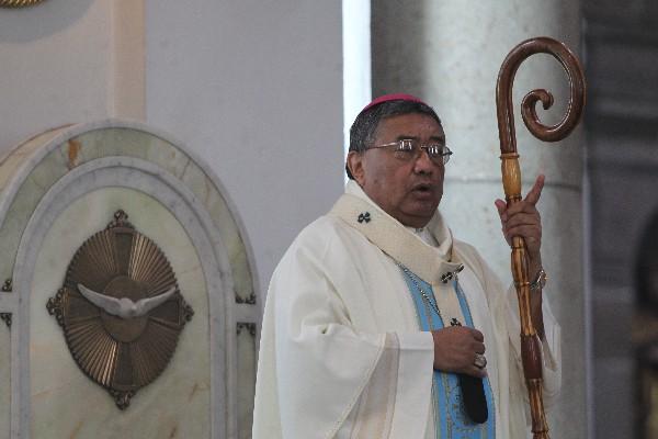 Óscar Vian, arzobispo metropolitano. (Foto Prensa Libre: Paulo Raquec)