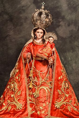 Réplica de la Virgen de Morenos. (Foto Prensa Libre: Cortesía Cofradía de Morenos)