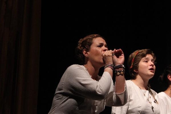 Andrea Pellecer y Dominique Hunziker. (Foto Prensa Libre: Edwin Castro)