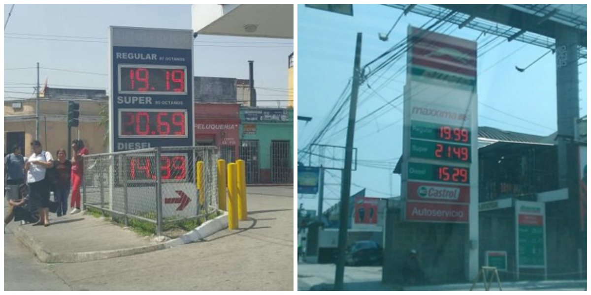 El precio de los combustibles ha variado en la última semana. (Foto Prensa Libre: Hemeroteca PL)