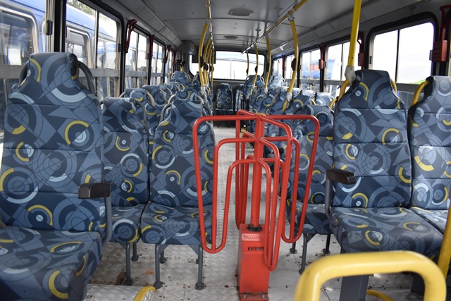 El proyecto Express Naranajo será financiado por Transportes EGA, que  brinda el servicio con buses rojos.(Foto Prensa Libre: Municipalidad de Mixco)